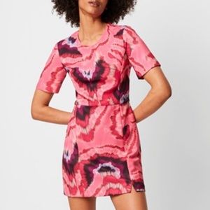 French Connection Raspberry Multi Printed Dress